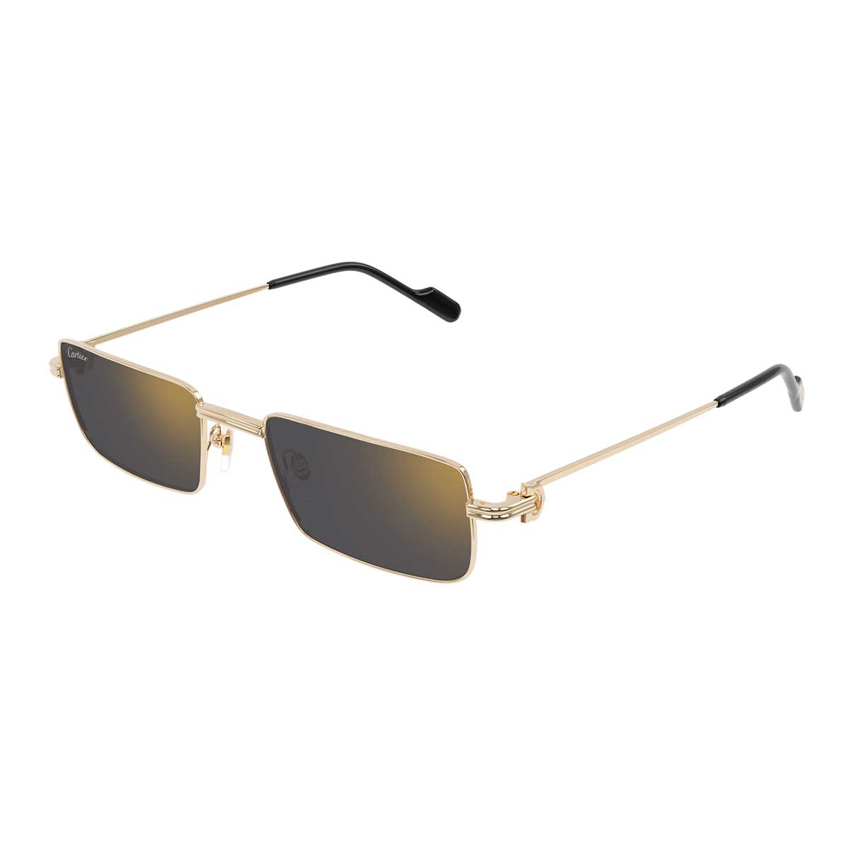 Cartier Occhiali da Sole CT0501S 005 Oro/Grigio Unisex 2