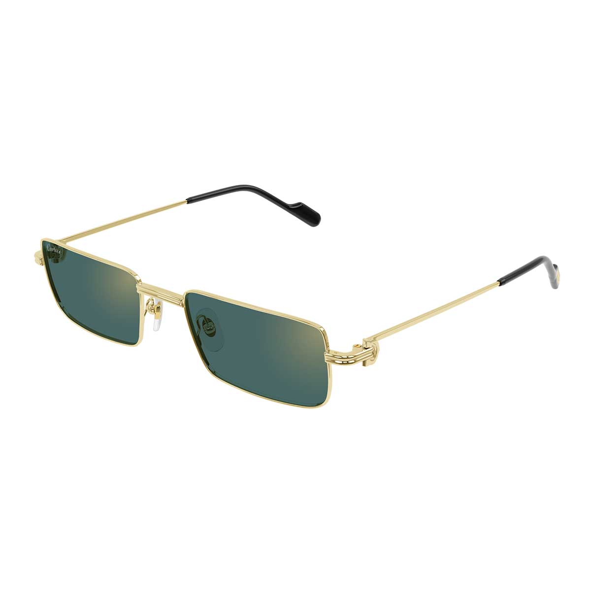 Cartier Occhiali da Sole CT0501S 007 Oro/Verde Unisex 2