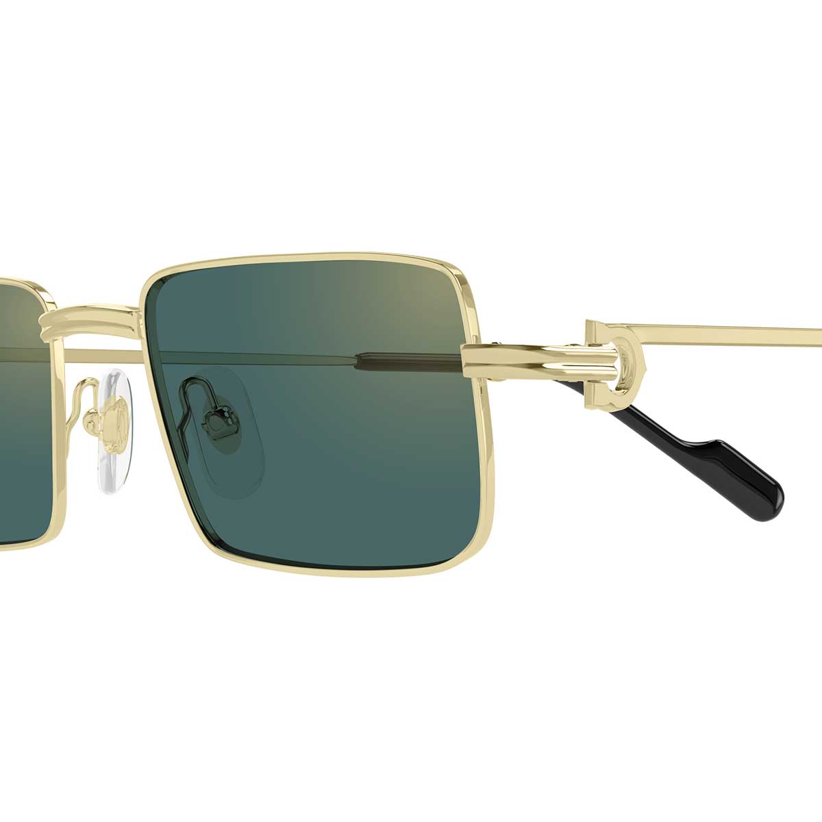 Cartier Occhiali da Sole CT0501S 007 Oro/Verde Unisex 3