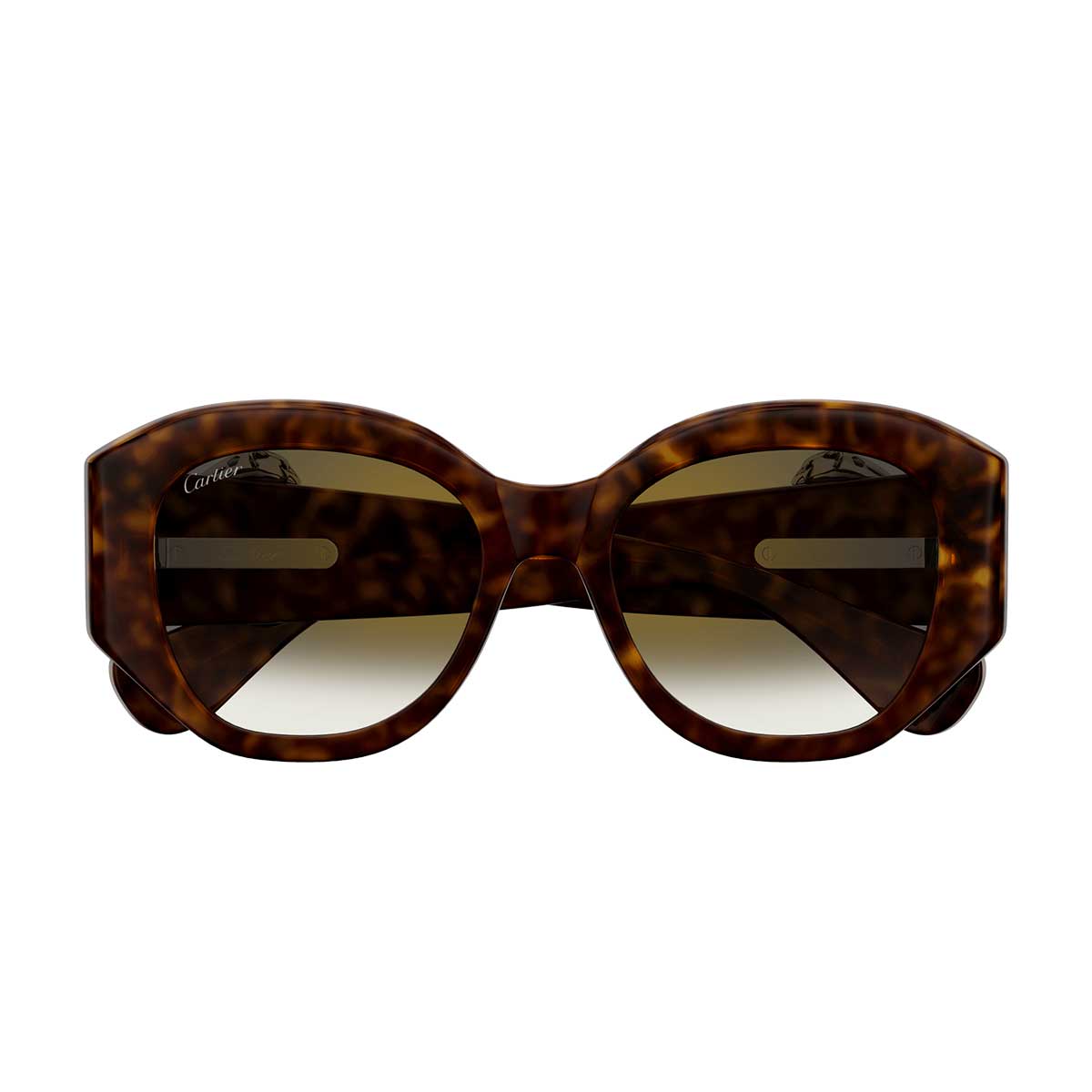 Cartier Occhiali da Sole CT0502S 002 Marrone/Verde Donna