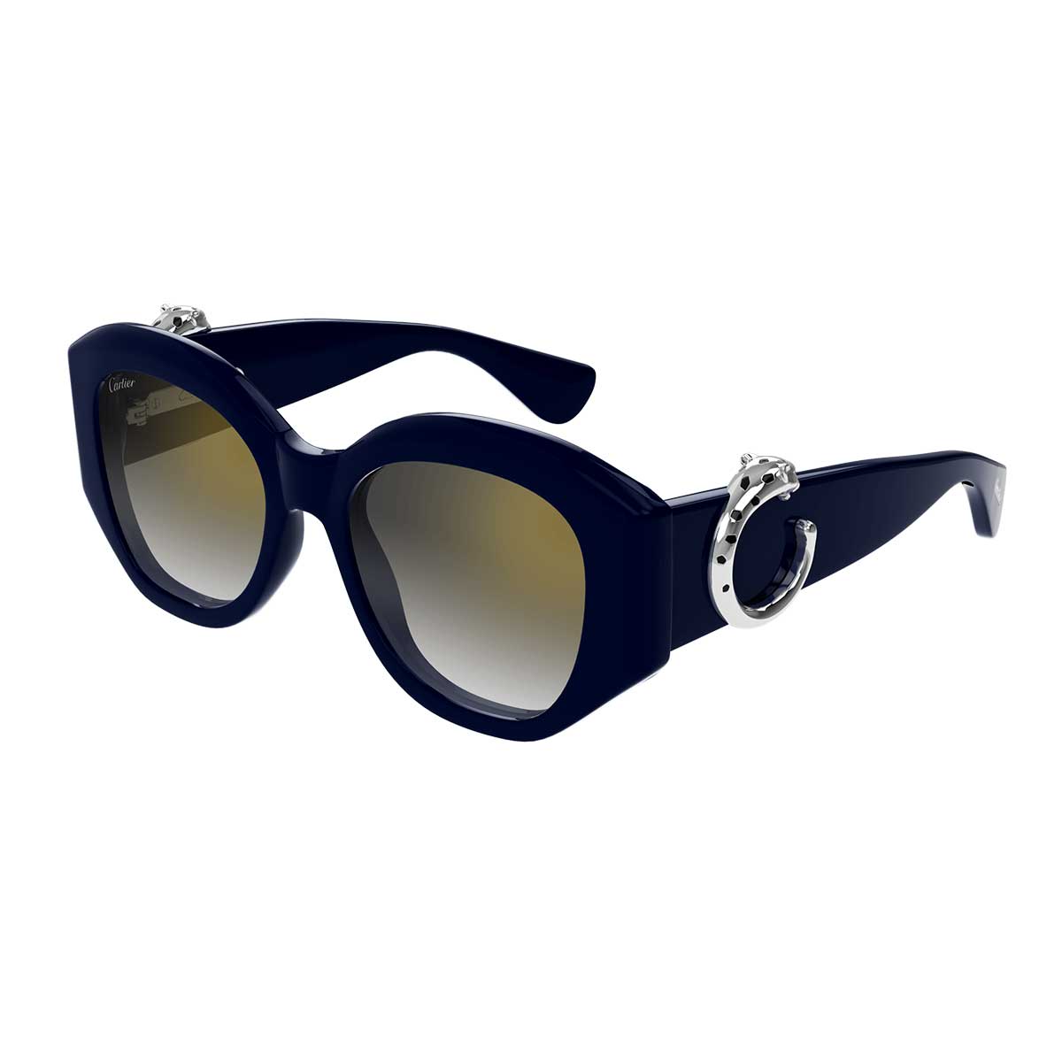 Cartier Occhiali da Sole CT0502S 003 Blu/Grigio Donna 2