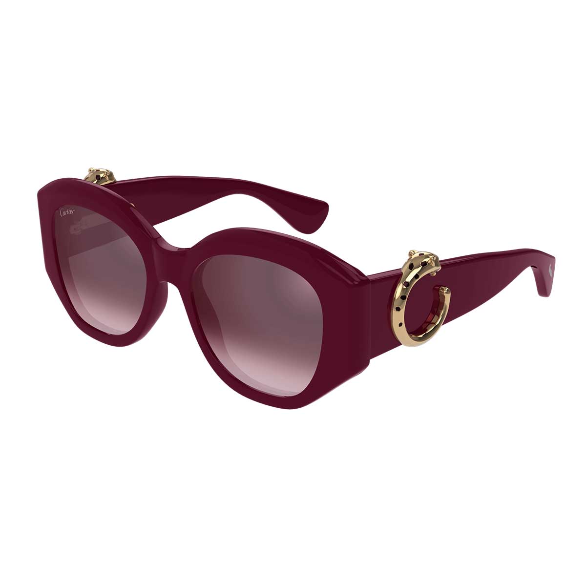 Cartier Occhiali da Sole CT0502S 004 Burgundy/Rosso Donna 2