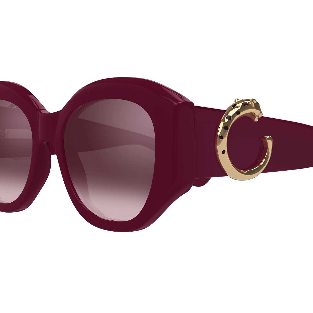 Cartier Occhiali da Sole CT0502S 004 Burgundy/Rosso Donna 3