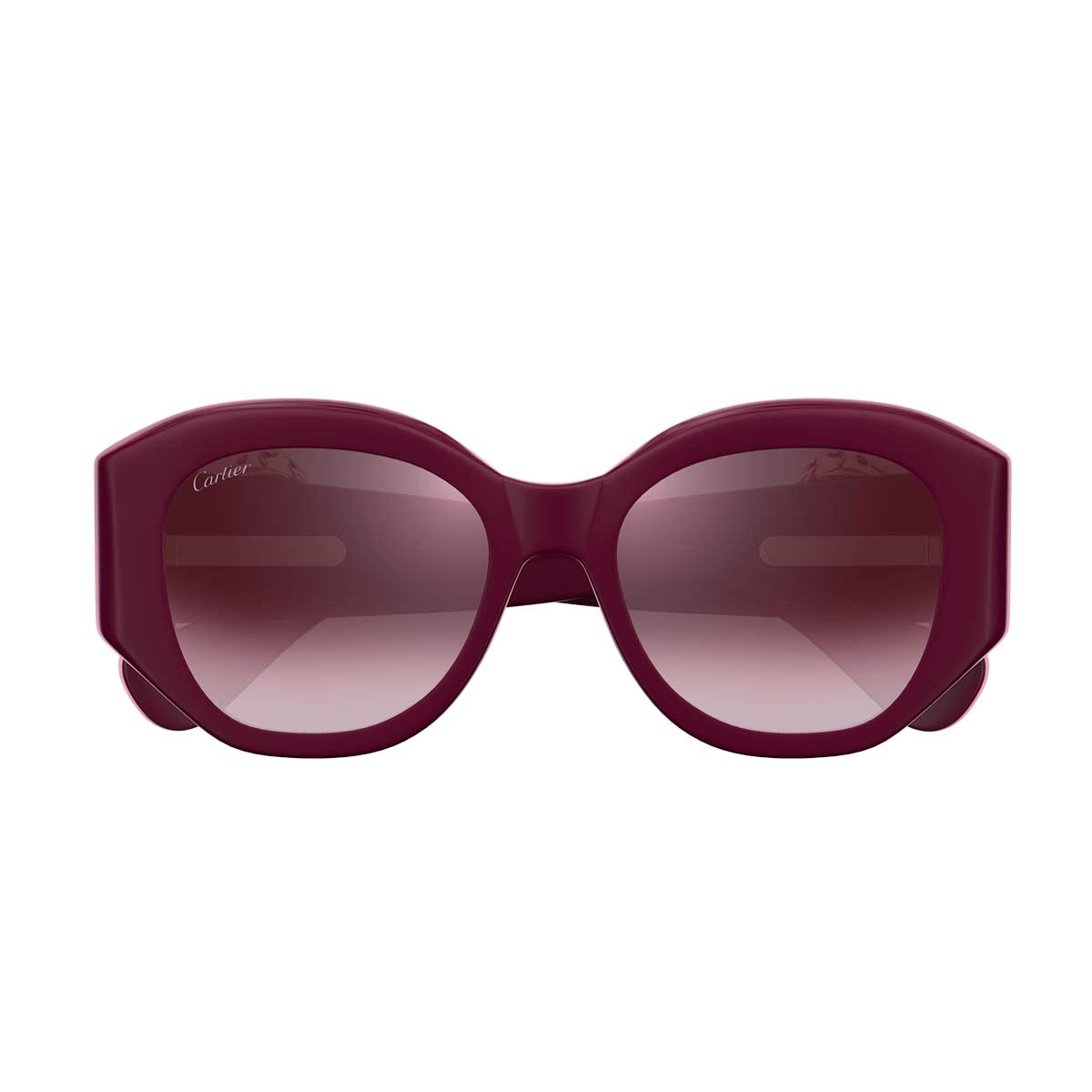 Cartier Occhiali da Sole CT0502S 004 Burgundy/Rosso Donna