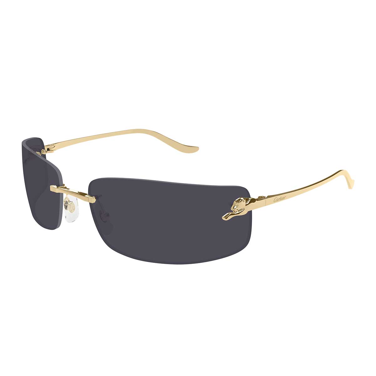 Cartier Occhiali da Sole CT0503S 001 Oro/Grigio Unisex 2