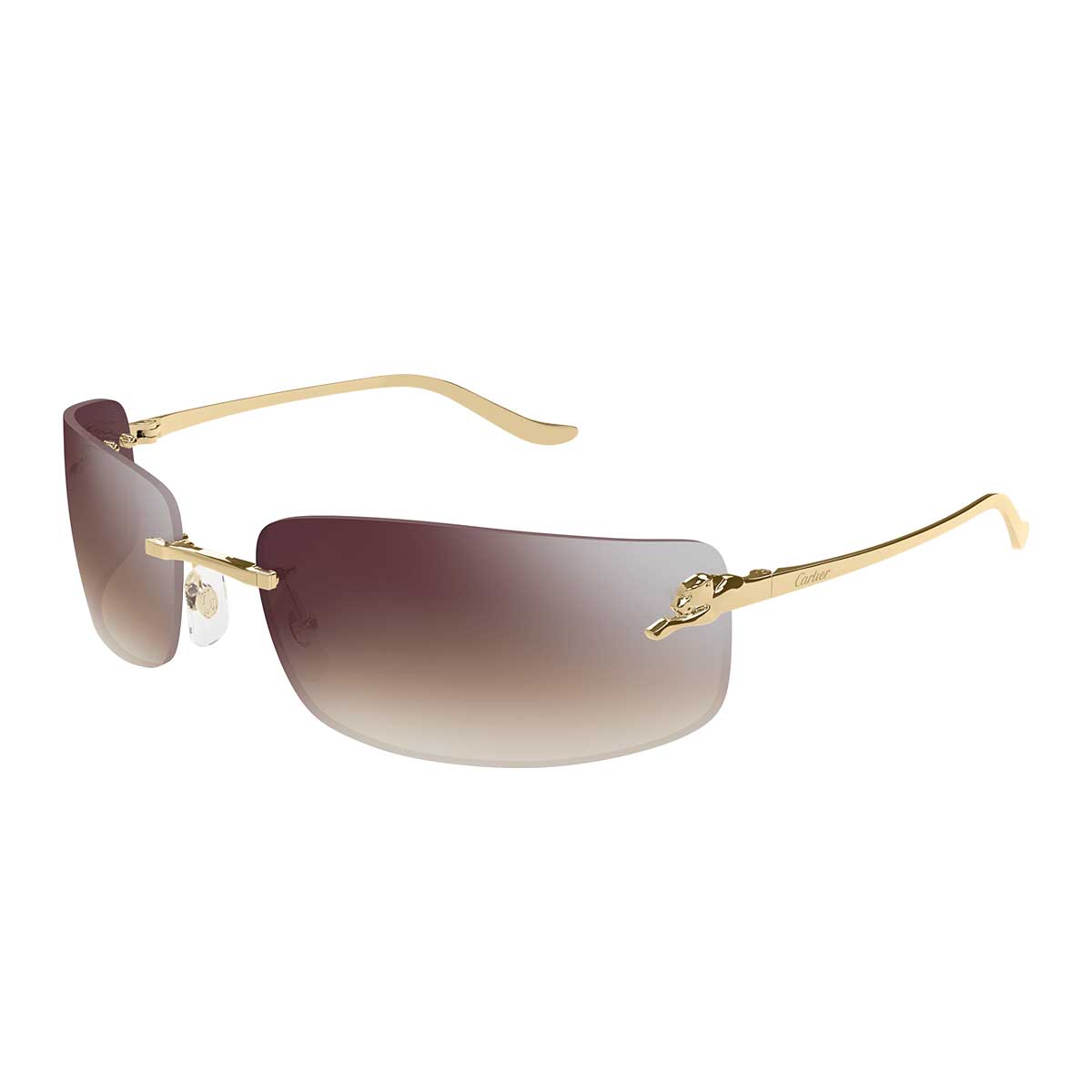 Cartier Occhiali da Sole CT0503S 003 Oro/Rosso Unisex 2