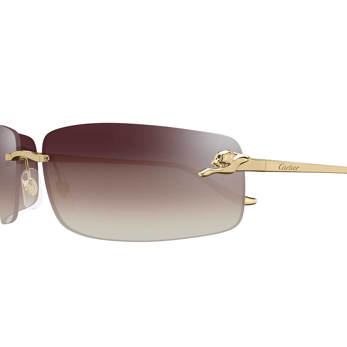 Cartier Occhiali da Sole CT0503S 003 Oro/Rosso Unisex 3