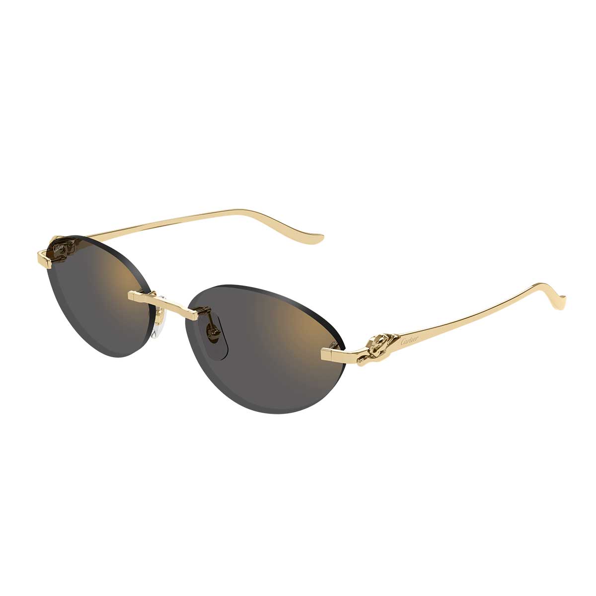 Cartier Occhiali da Sole CT0504S 001 Oro/Grigio Donna 2