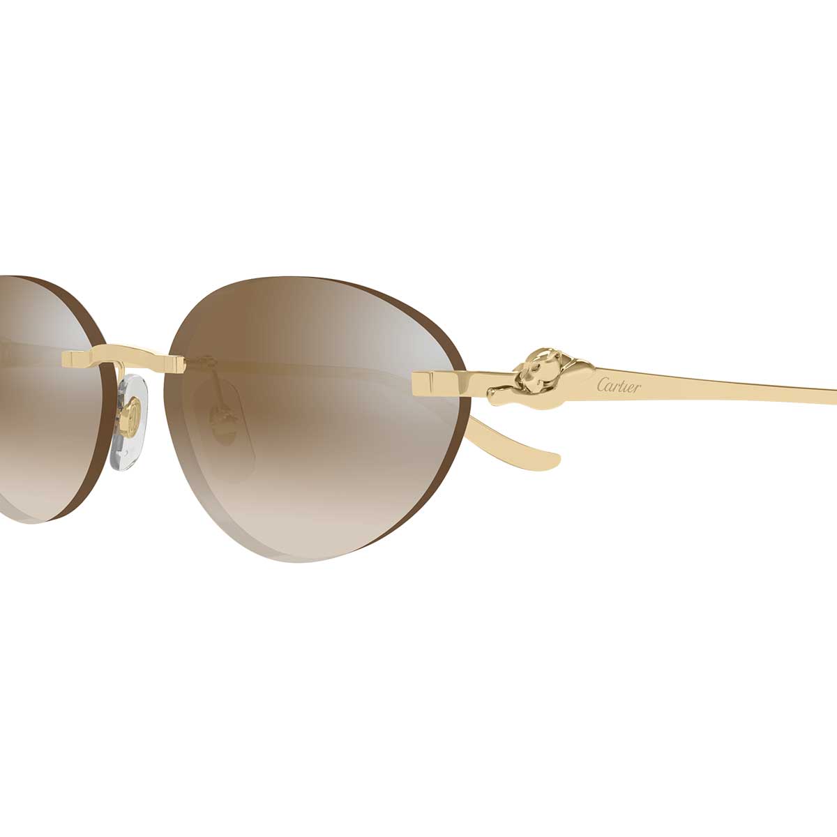 Cartier Occhiali da Sole CT0504S 003 Oro/Marrone Donna
