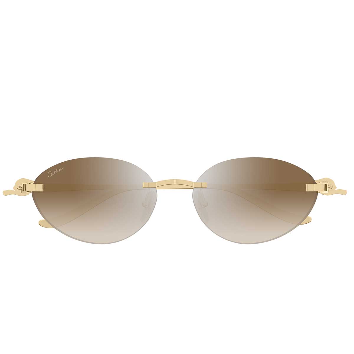 Cartier Occhiali da Sole CT0504S 003 Oro/Marrone Donna