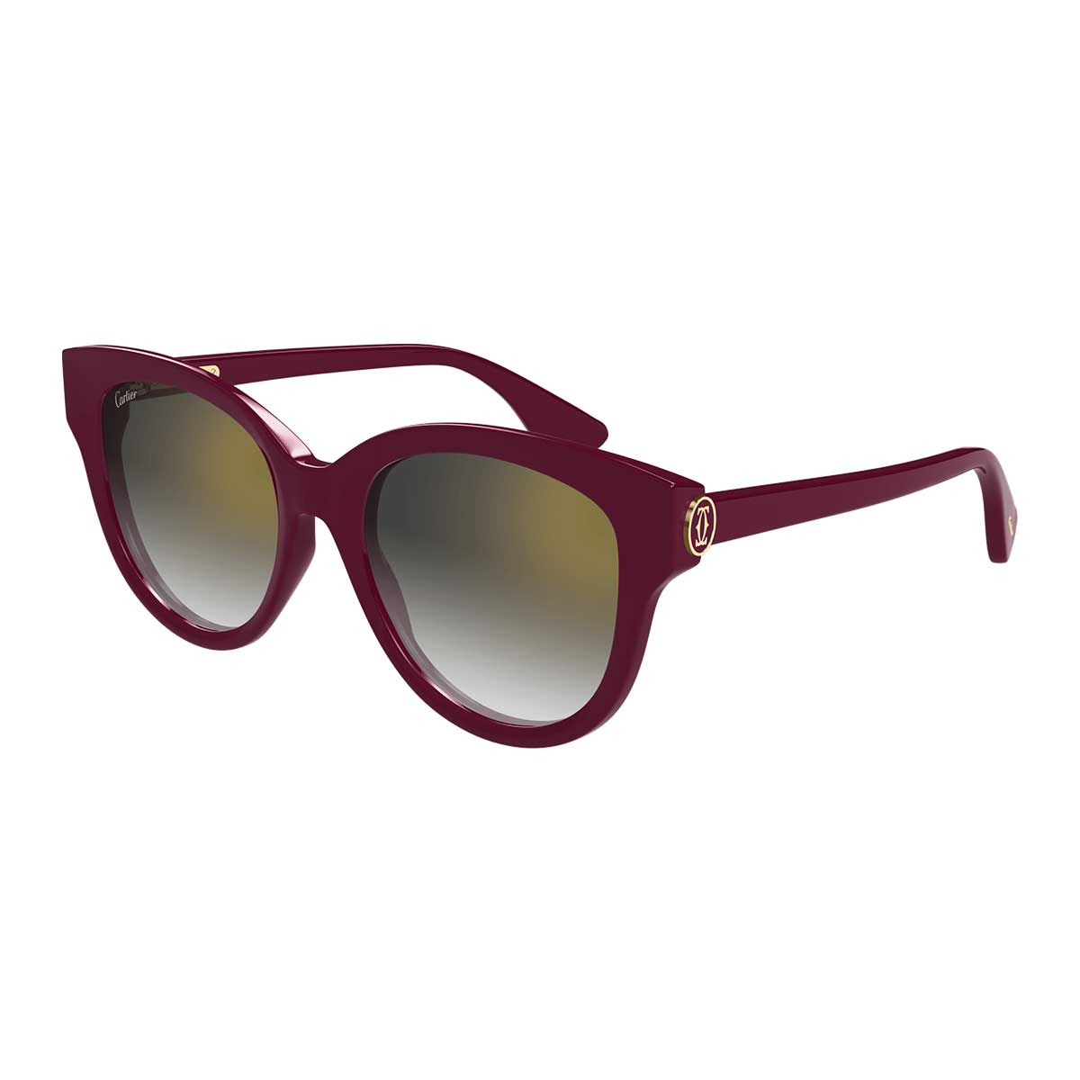 Cartier Occhiali da Sole CT0506S 003 Burgundy/Grigio Donna 2