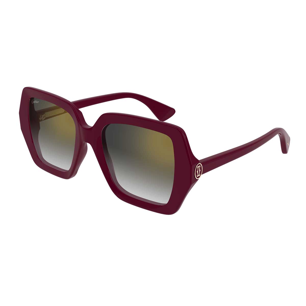 Cartier Occhiali da Sole CT0507S 003 Burgundy/Grigio Donna 2