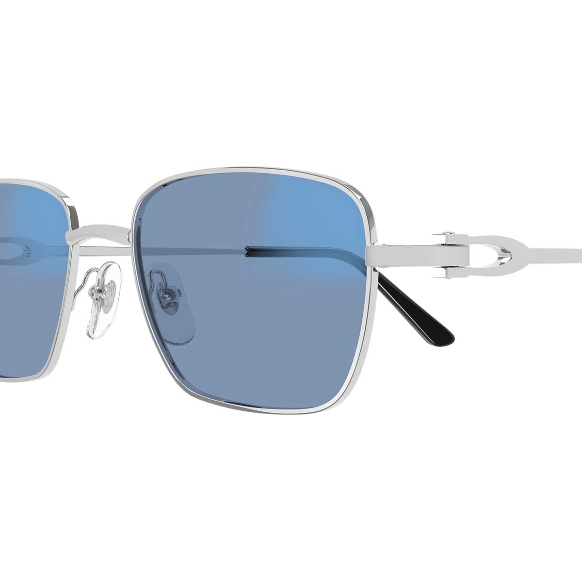 Cartier Occhiali da Sole CT0519S 001 Argento/Trasparente Uomo Fotocromatici 8