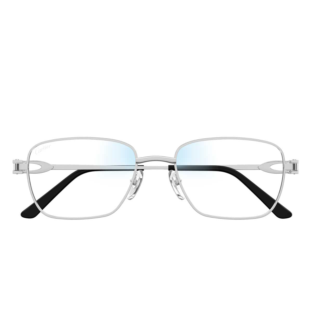 Cartier Occhiali da Sole CT0519S 001 Argento/Trasparente Uomo Fotocromatici