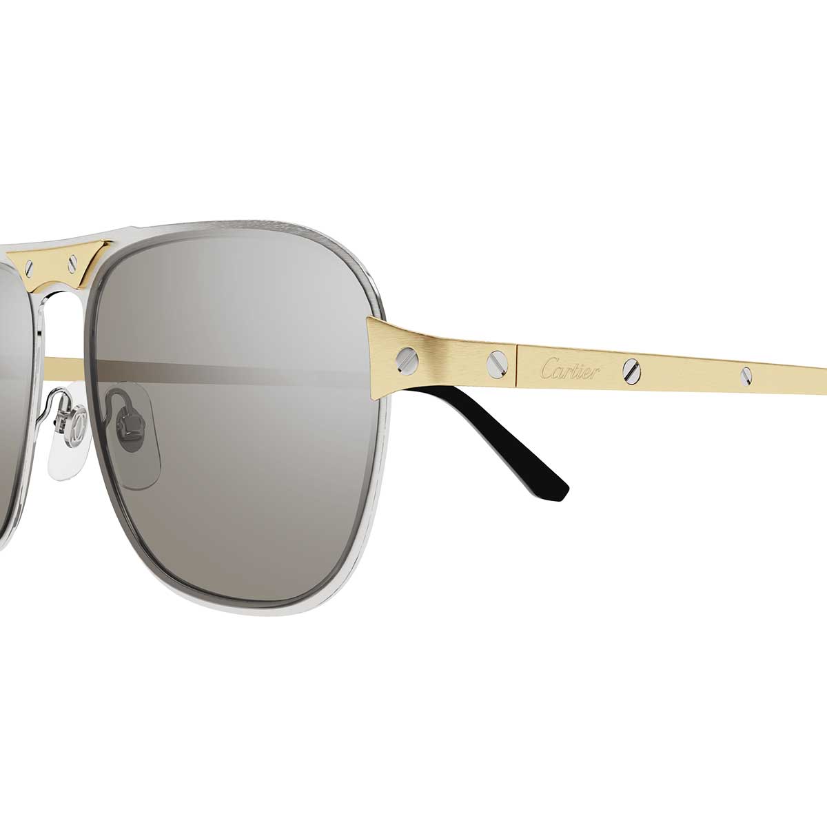 Cartier Occhiali da Sole CT0532S 005 ArgentoOro/Argento Uomo 3