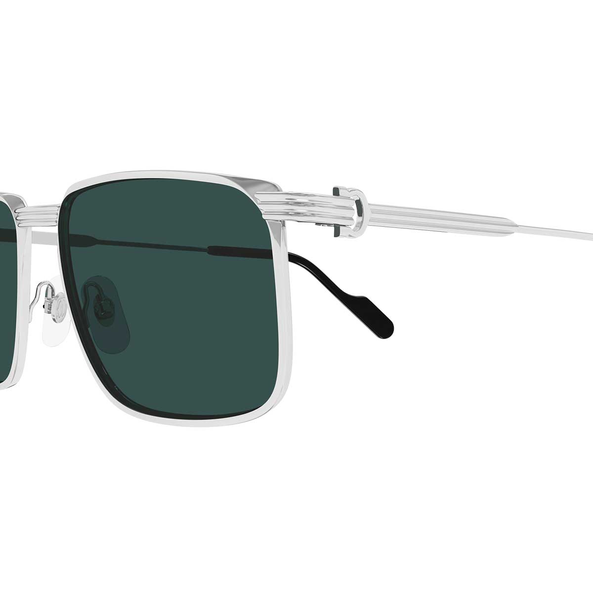 Cartier Occhiali da Sole CT0534S 002 Argento/Verde Uomo 3