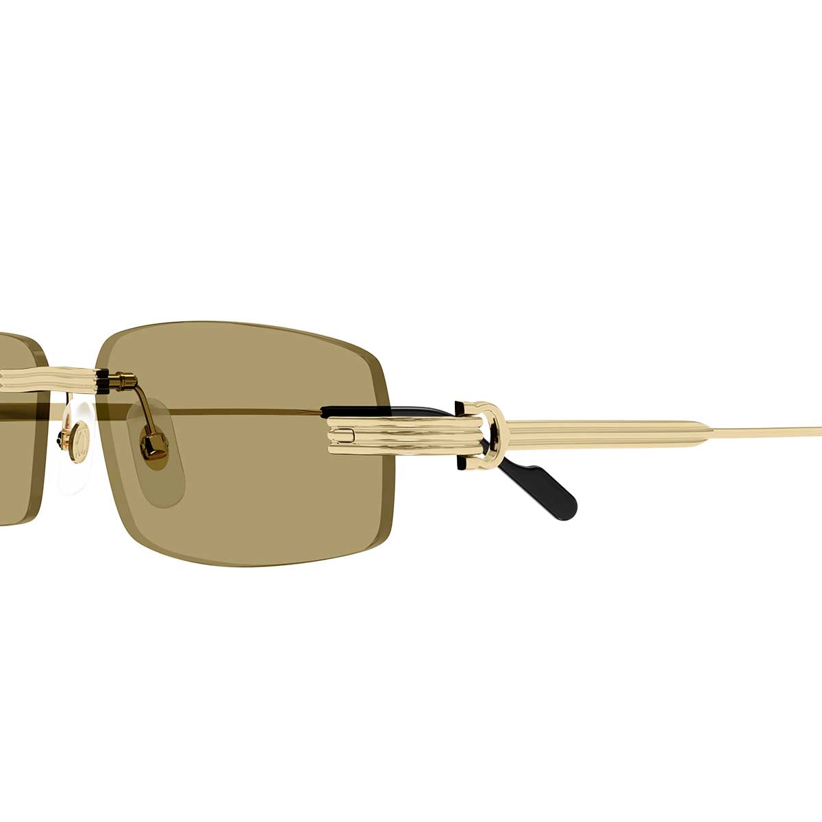 Cartier Occhiali da Sole CT0535S 003 Oro/Marrone Uomo 3