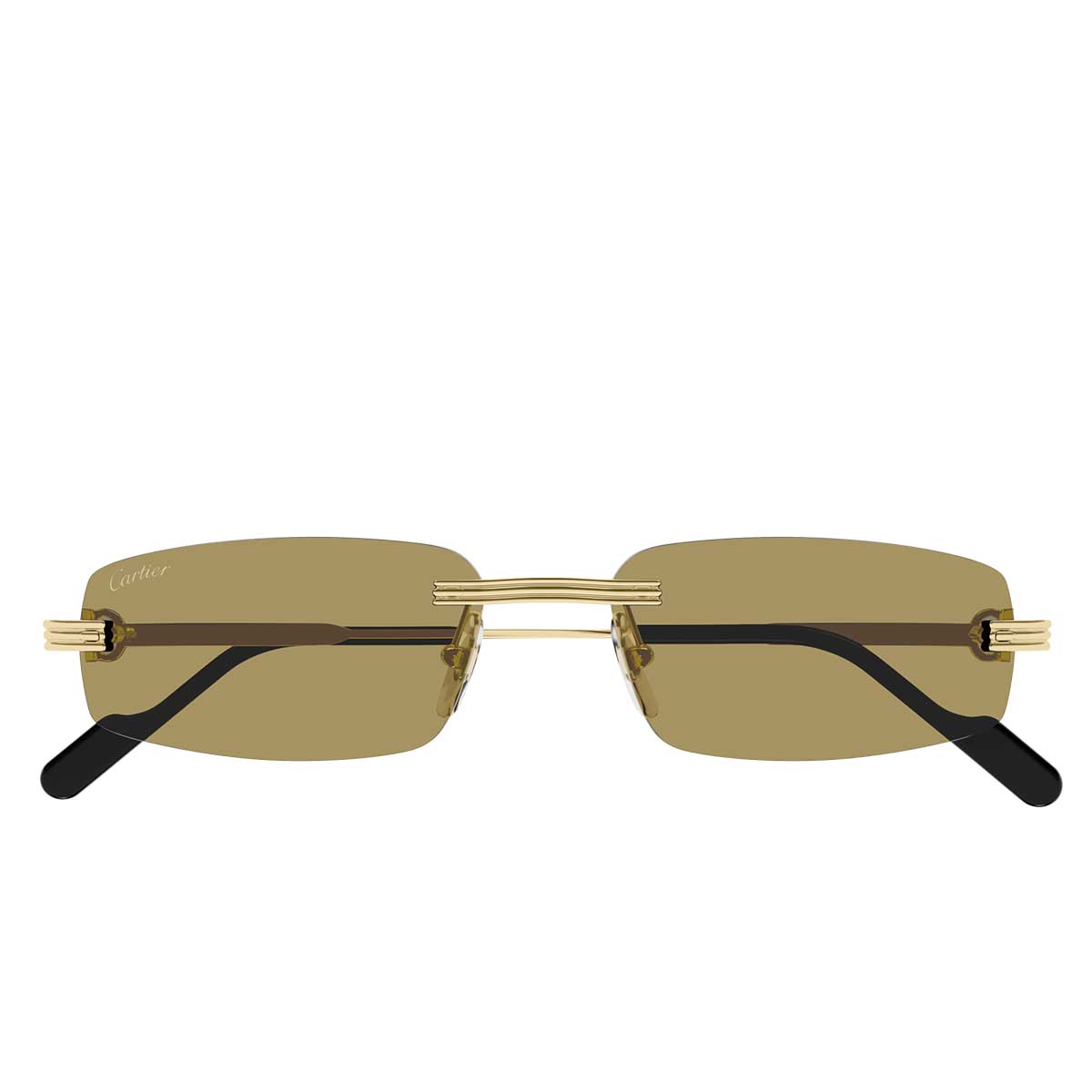 Cartier Occhiali da Sole CT0535S 003 Oro/Marrone Uomo