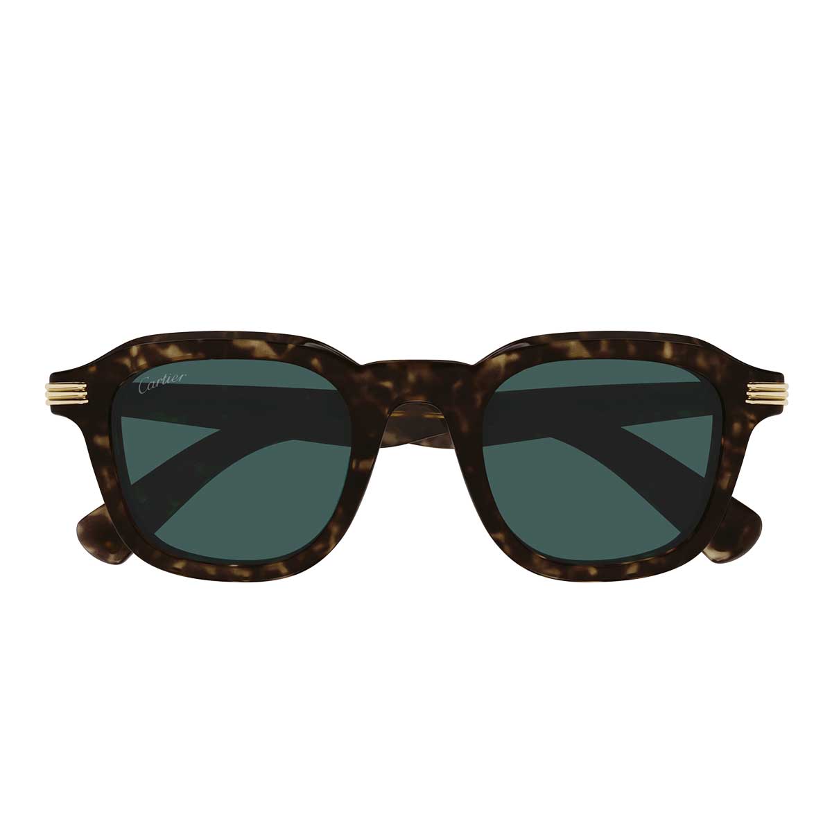 Cartier Occhiali da Sole CT0536S 002 Marrone/Verde Uomo