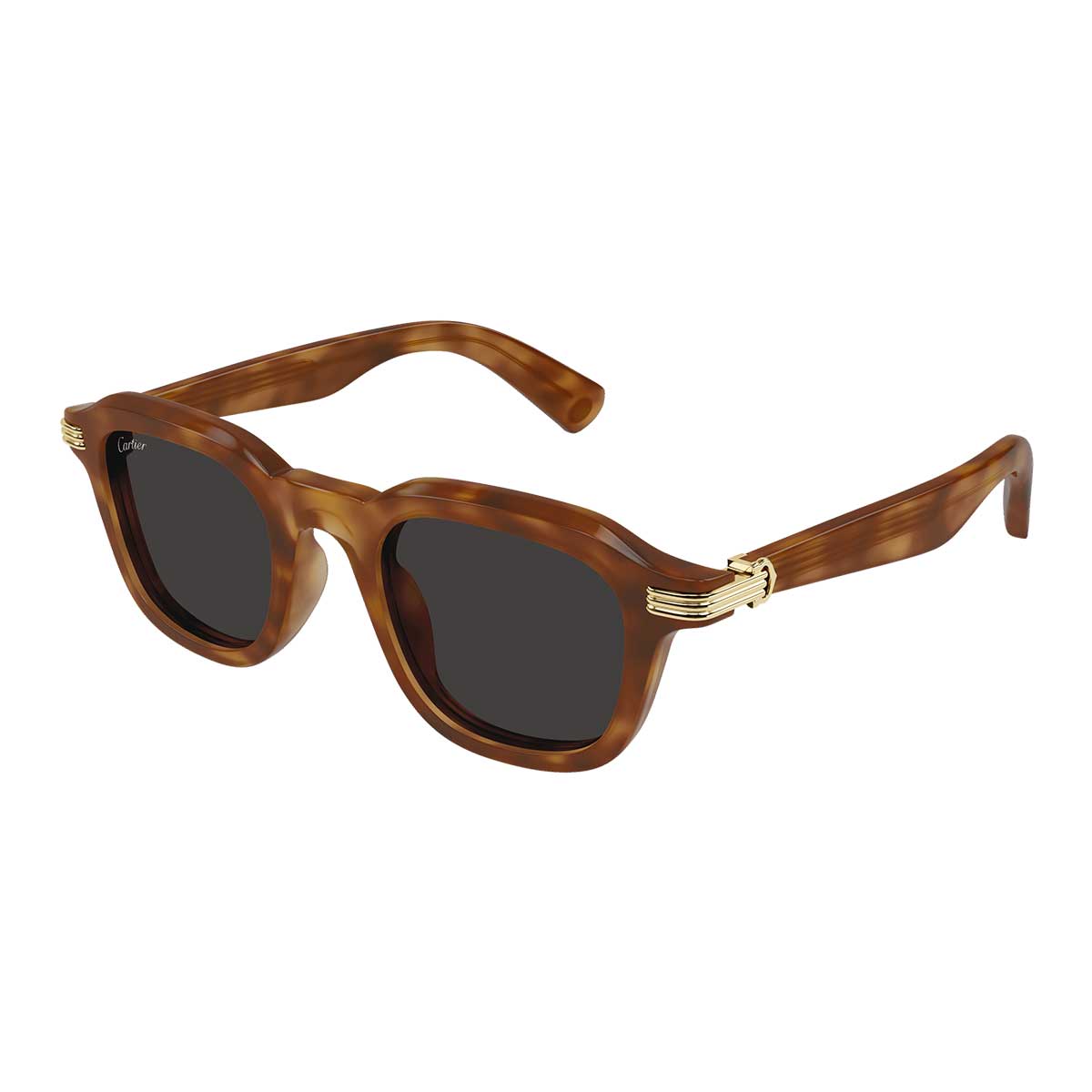 Cartier Occhiali da Sole CT0536S 006 Marrone/Grigio Uomo