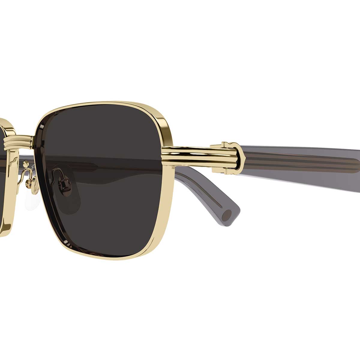 Cartier Occhiali da Sole CT0538S 006 OroGrigio/Grigio Uomo 3