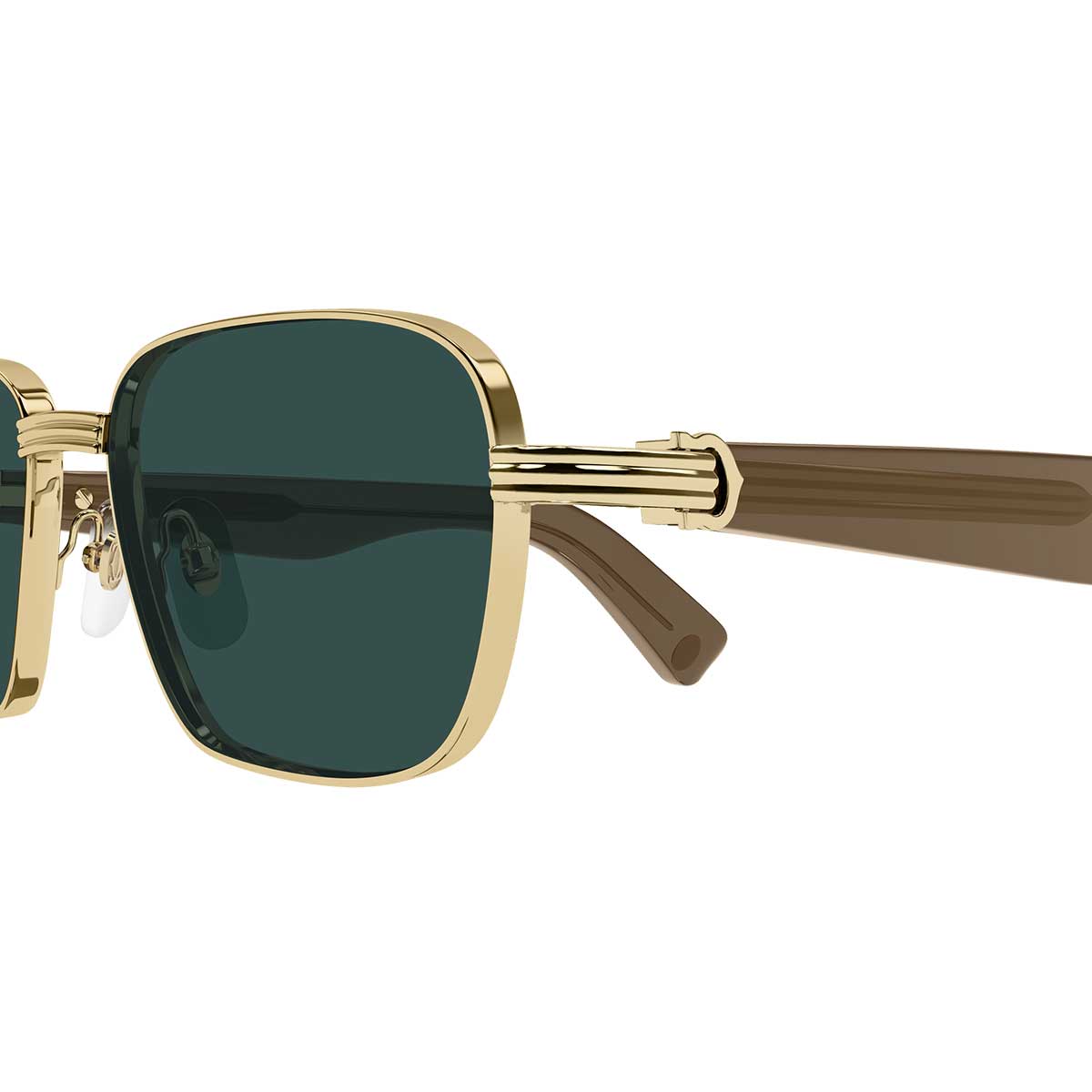 Cartier Occhiali da Sole CT0538S 007 OroMarrone/Verde Uomo 3