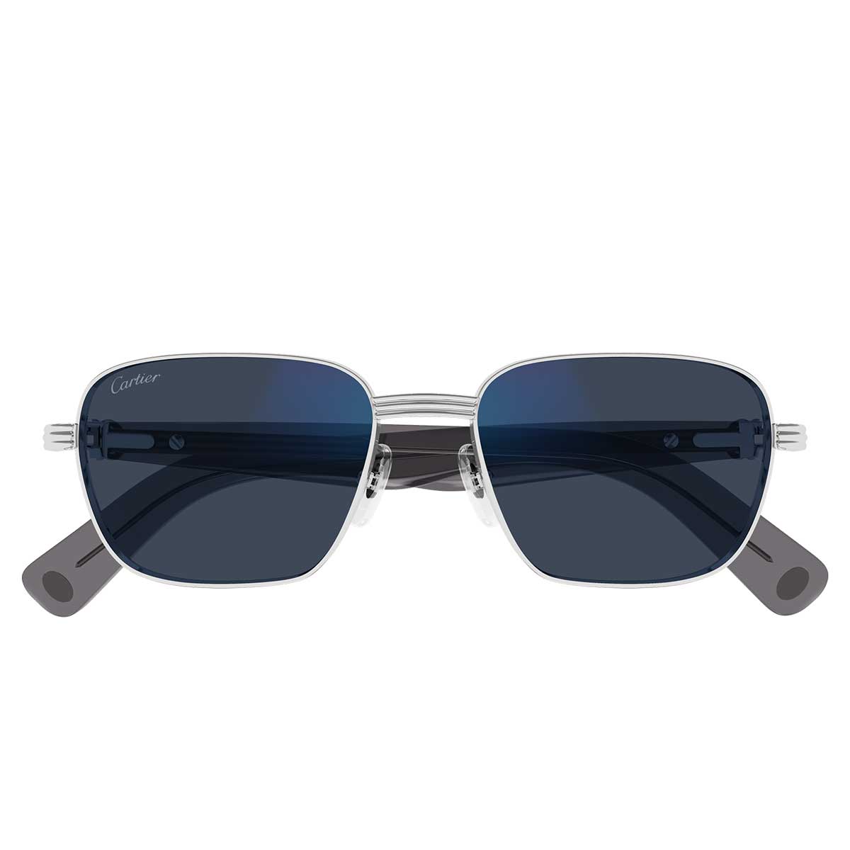 Cartier Occhiali da Sole CT0538S 010 ArgentoGrigio/Trasparente Uomo Fotocromatici 3