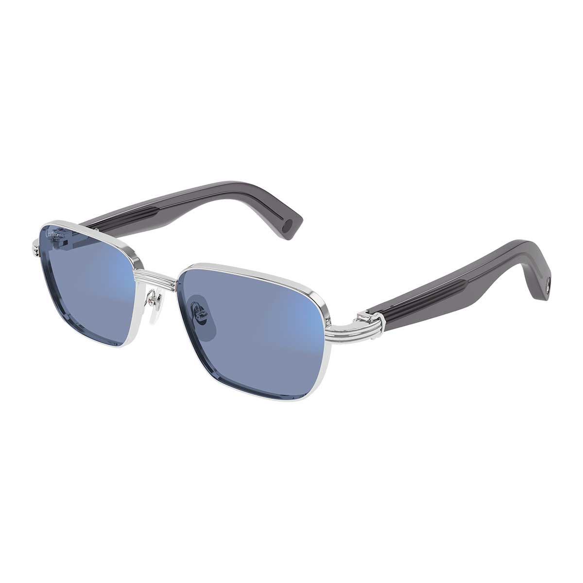 Cartier Occhiali da Sole CT0538S 010 ArgentoGrigio/Trasparente Uomo Fotocromatici 5