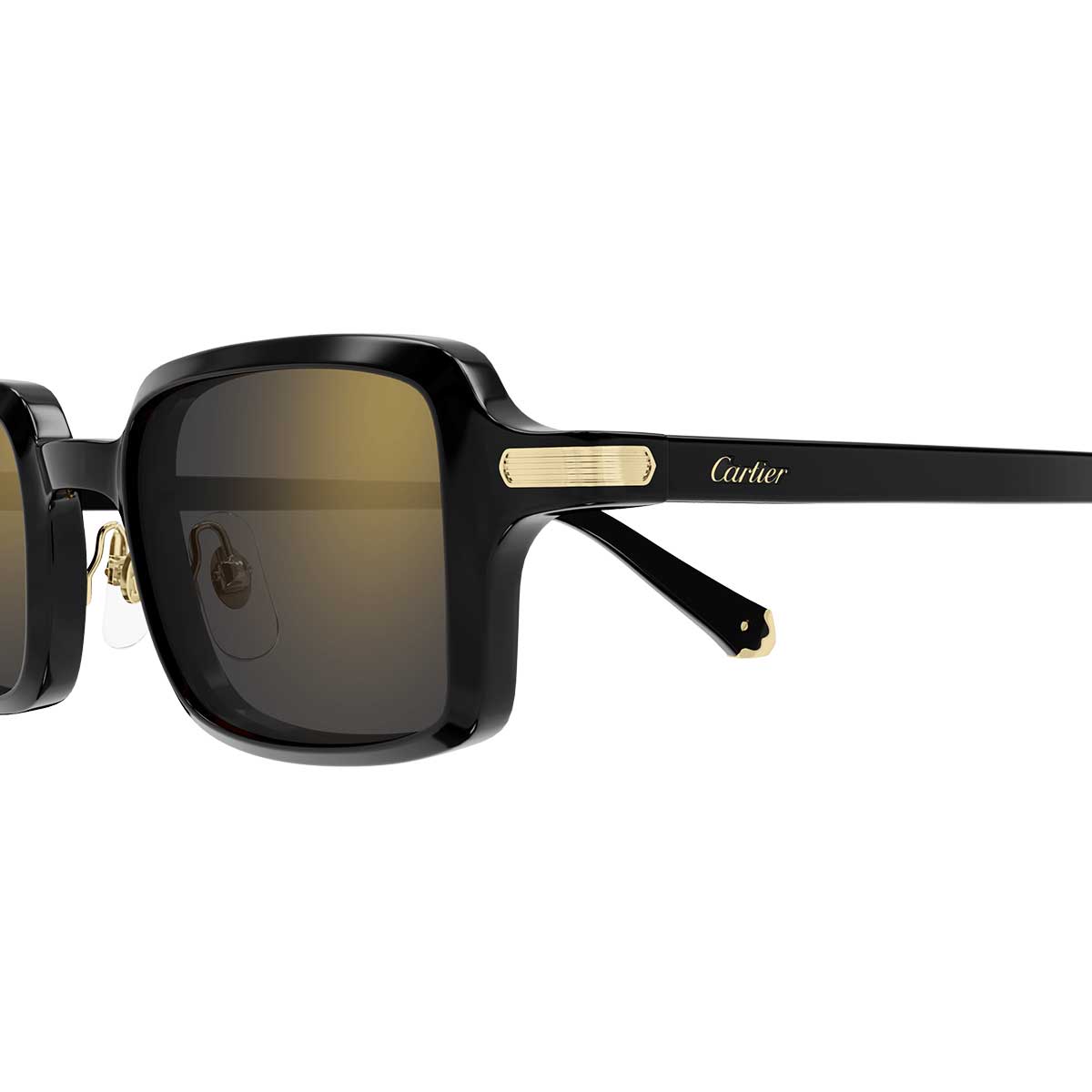 Cartier Occhiali da Sole CT0539S 001 Nero/Grigio Unisex 3