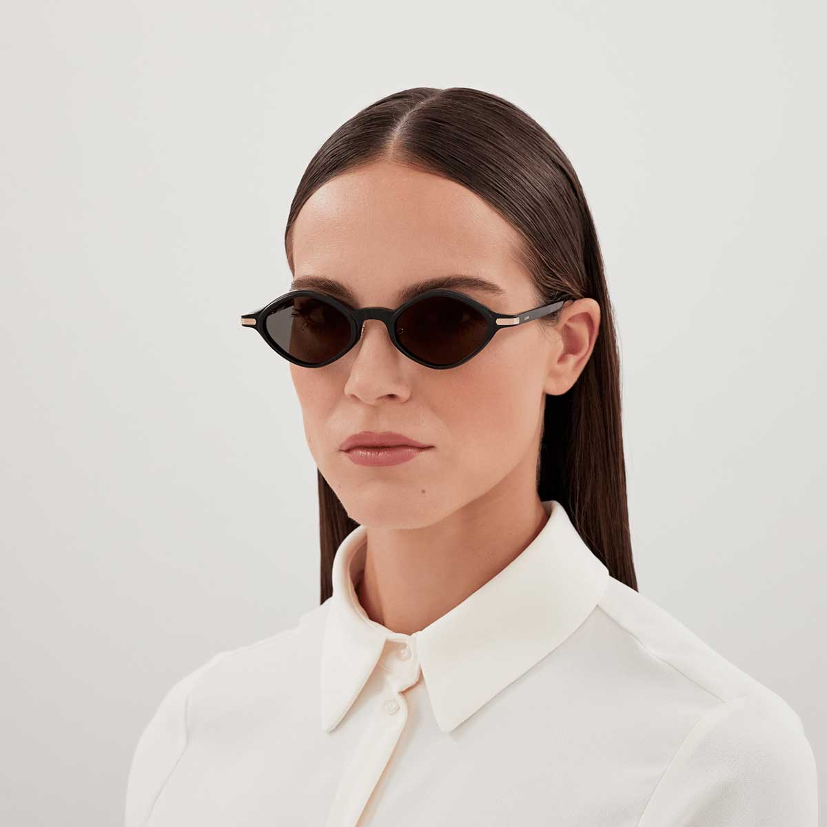 Cartier Occhiali da Sole CT0540S 001 Nero/Grigio Unisex 4