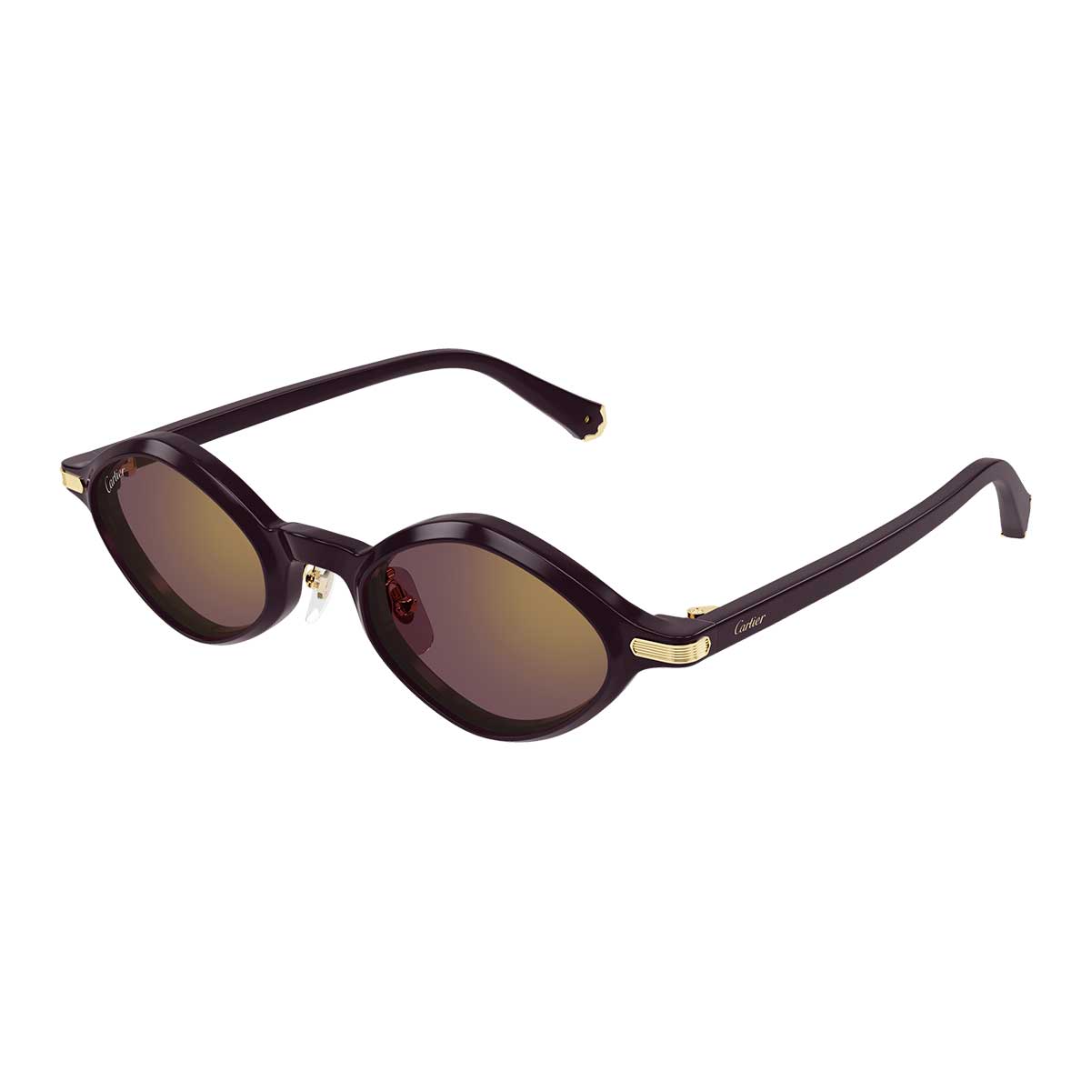 Cartier Occhiali da Sole CT0540S 006 Burgundy/Viola Unisex 2