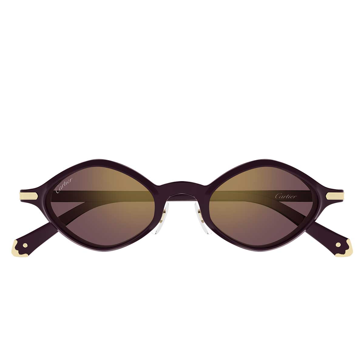 Cartier Occhiali da Sole CT0540S 006 Burgundy/Viola Unisex