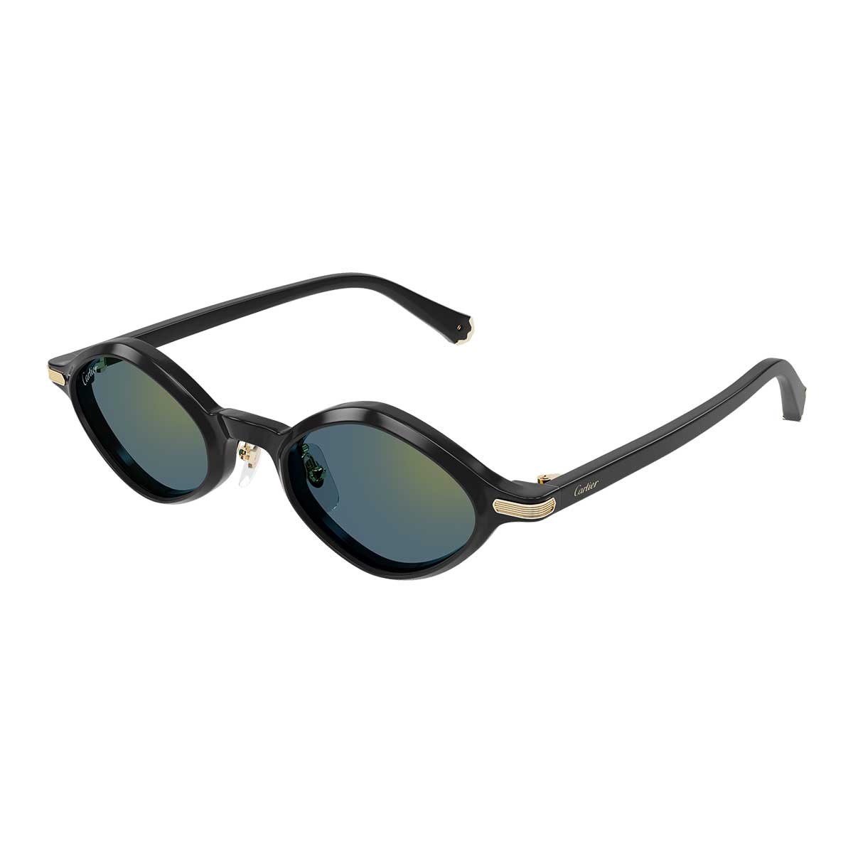 Cartier Occhiali da Sole CT0540S 007 Nero/Verde Unisex 2