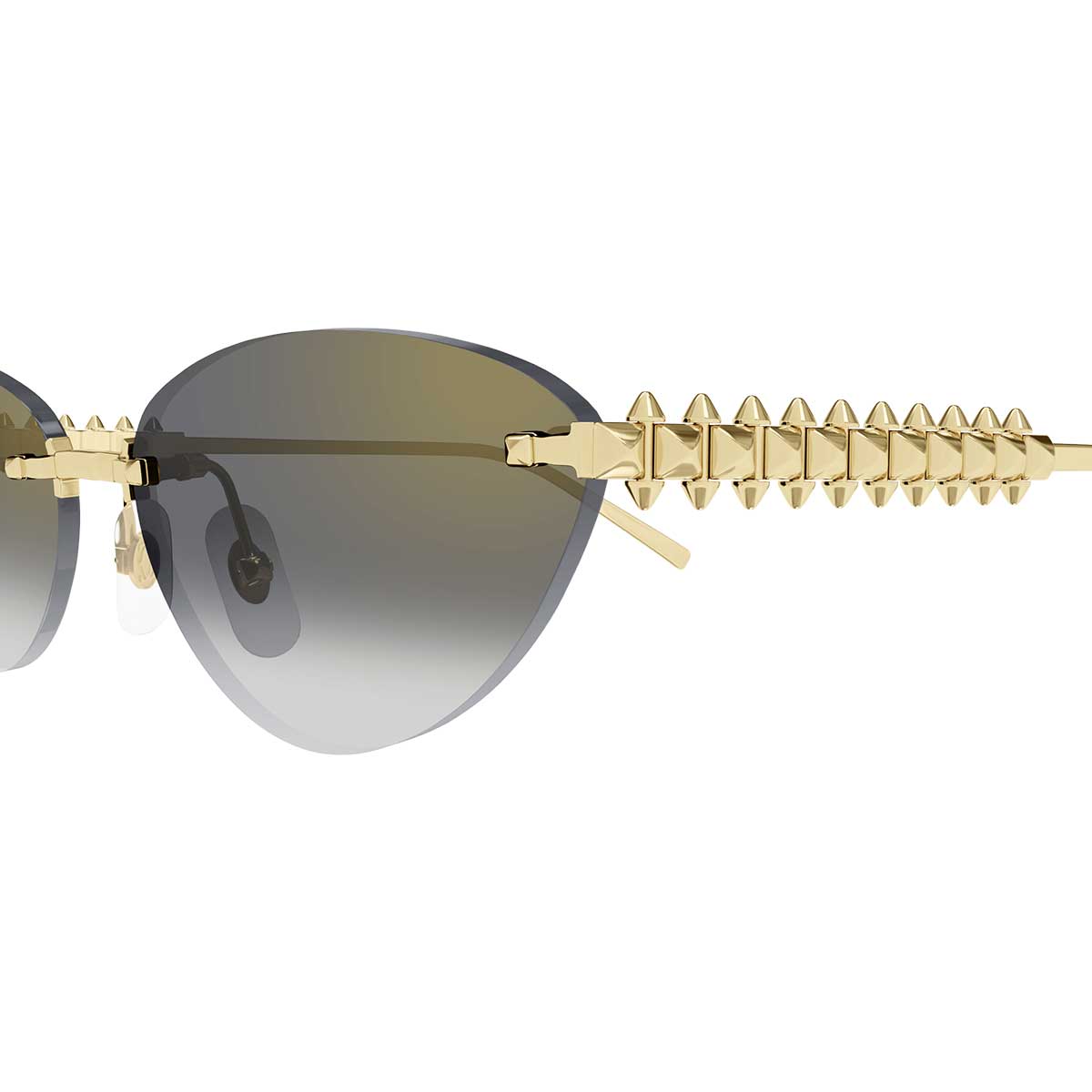 Cartier Occhiali da Sole CT0543S 001 Oro/Grigio Donna 3