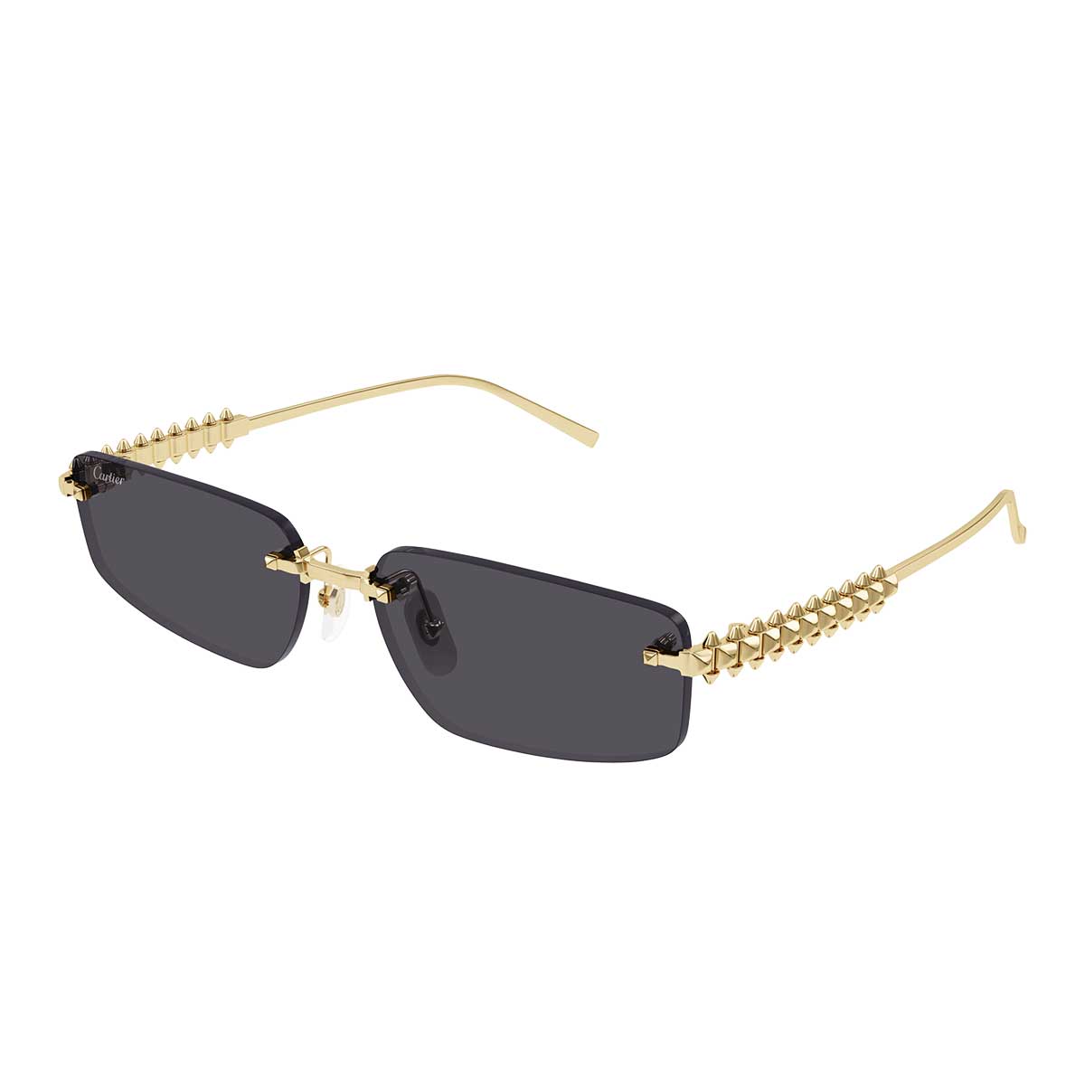 Cartier Occhiali da Sole CT0544S 002 Oro/Grigio Fumo Unisex 2