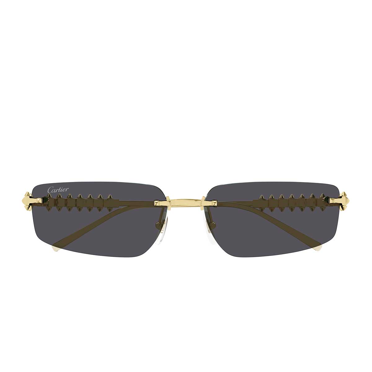Cartier Occhiali da Sole CT0544S 002 Oro/Grigio Fumo Unisex