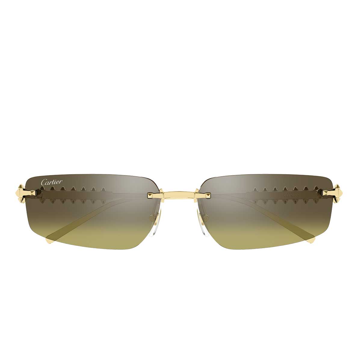 Cartier Occhiali da Sole CT0544S 006 Oro/Marrone Unisex