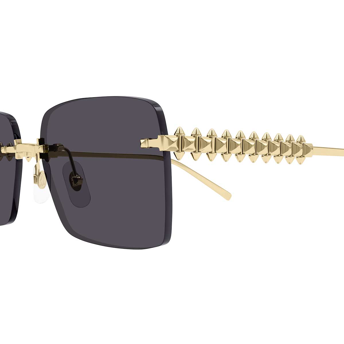 Cartier Occhiali da Sole CT0545S 002 Oro/Grigio Fumo Donna 3