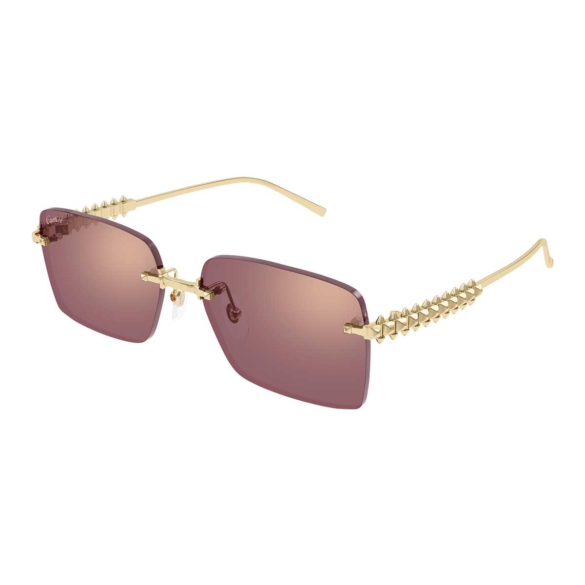 Cartier Occhiali da Sole CT0545S 004 Oro/Rosa Donna 2