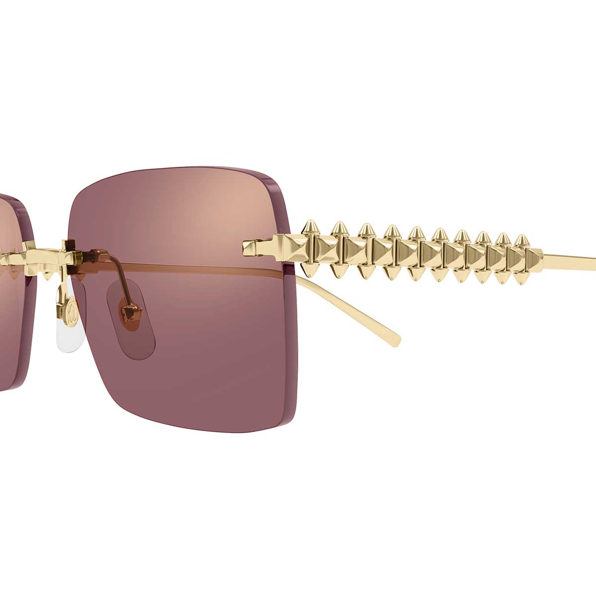 Cartier Occhiali da Sole CT0545S 004 Oro/Rosa Donna 3