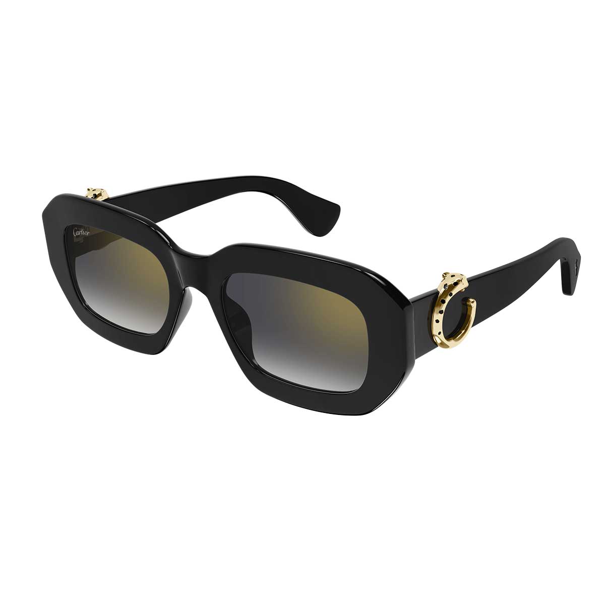 Cartier Occhiali da Sole CT0546S 001 Nero/Grigio Donna 2