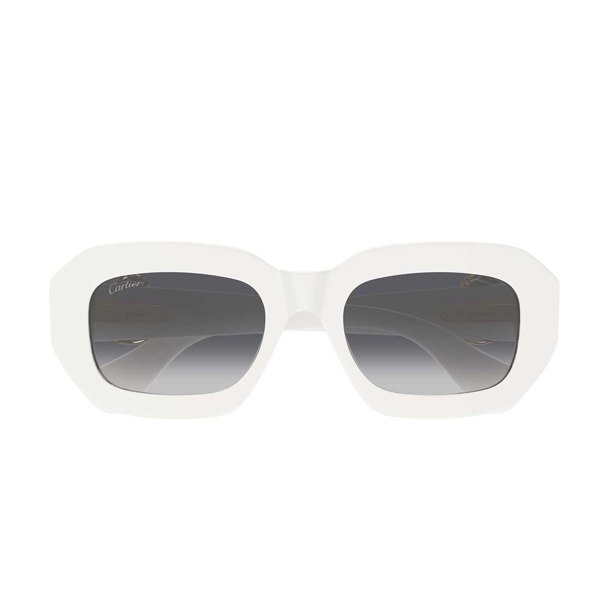 Cartier Occhiali da Sole CT0546S 003 Bianco/Grigio Donna