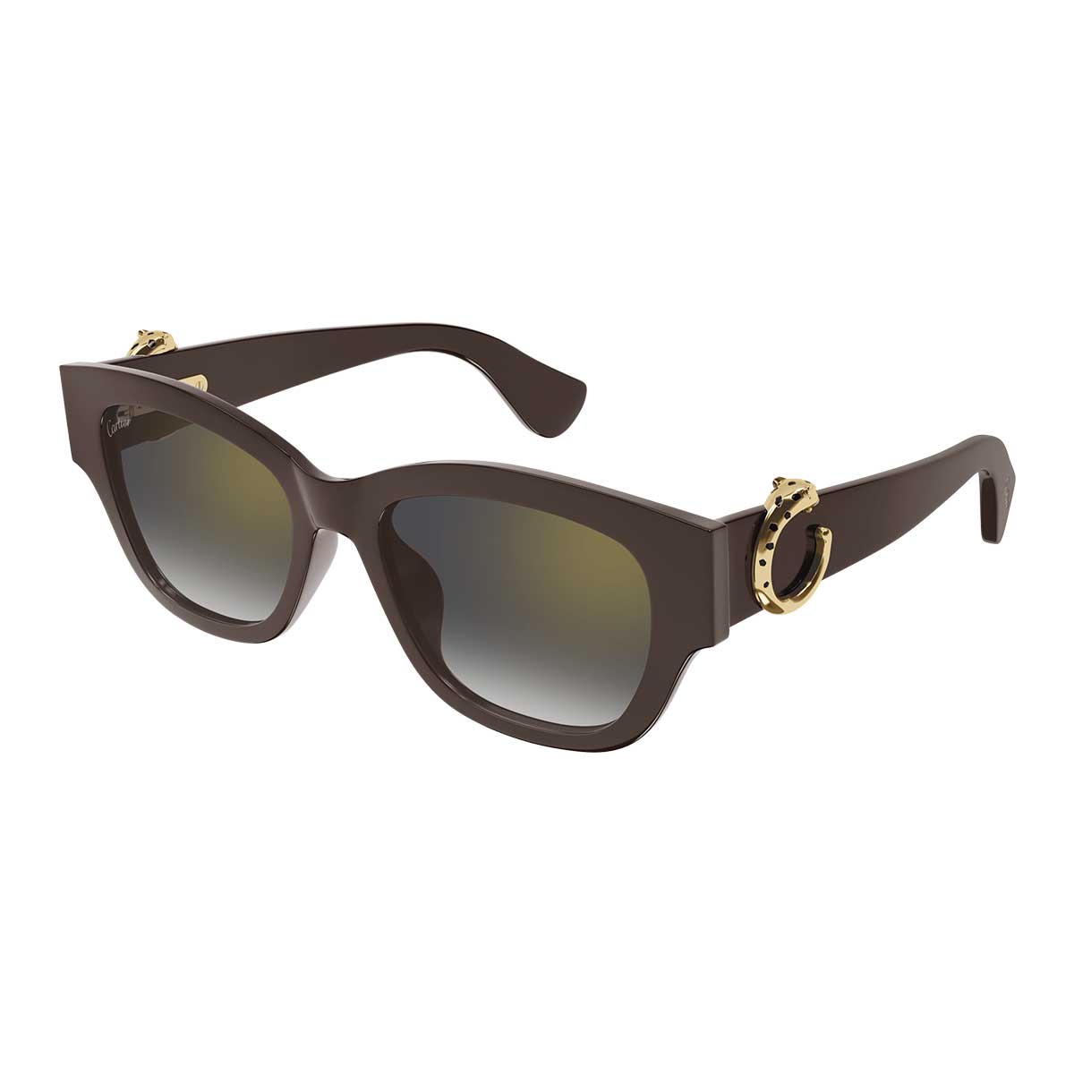 Cartier Occhiali da Sole CT0548SA 003 Marrone/Grigio Donna 2