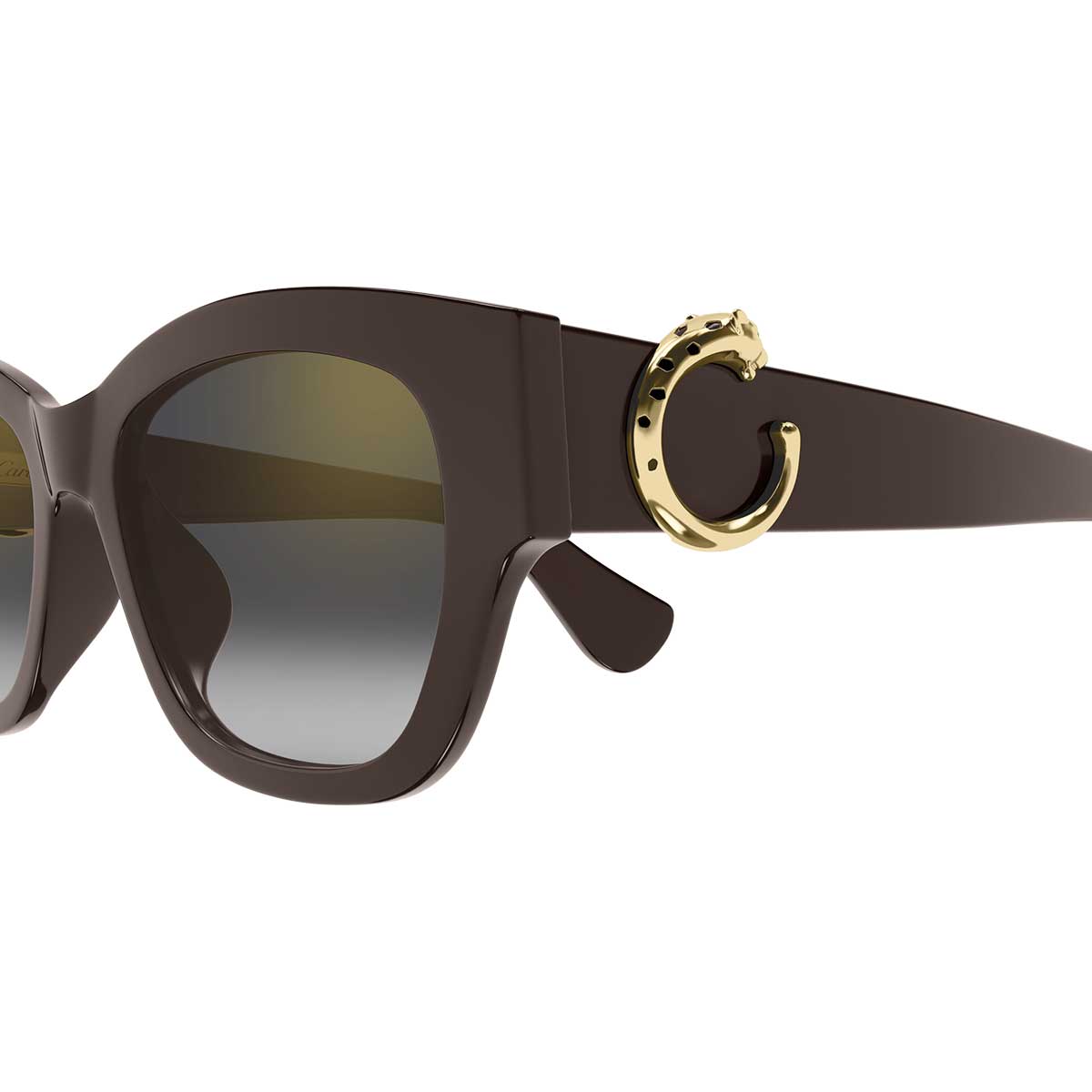 Cartier Occhiali da Sole CT0548SA 003 Marrone/Grigio Donna 3