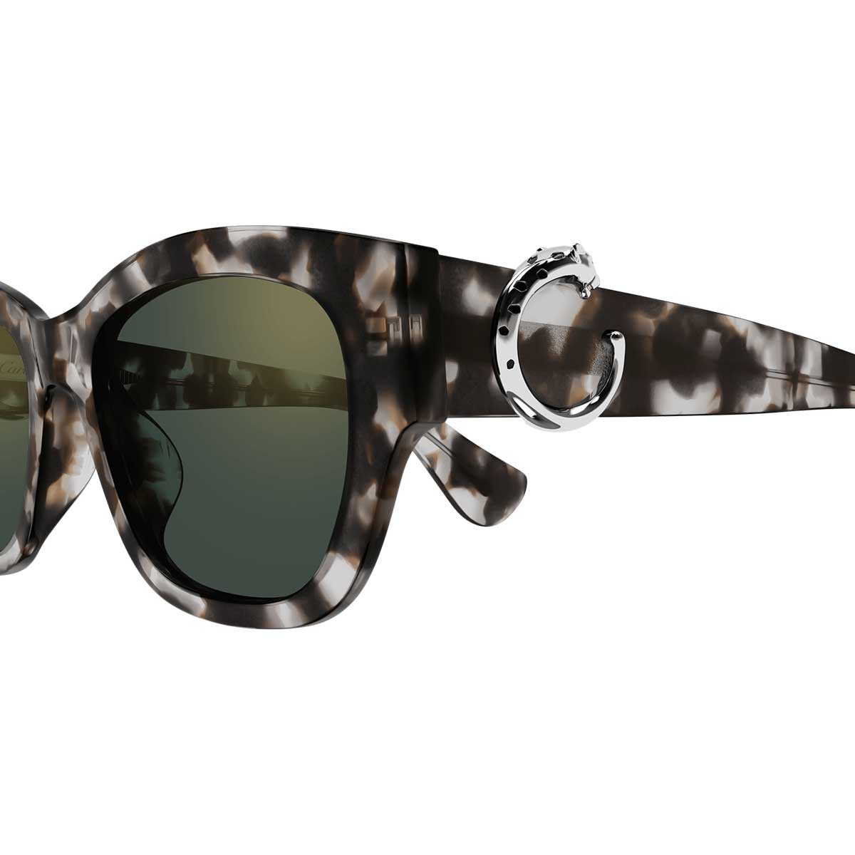 Cartier Occhiali da Sole CT0548SA 004 Marrone/Verde Donna 3
