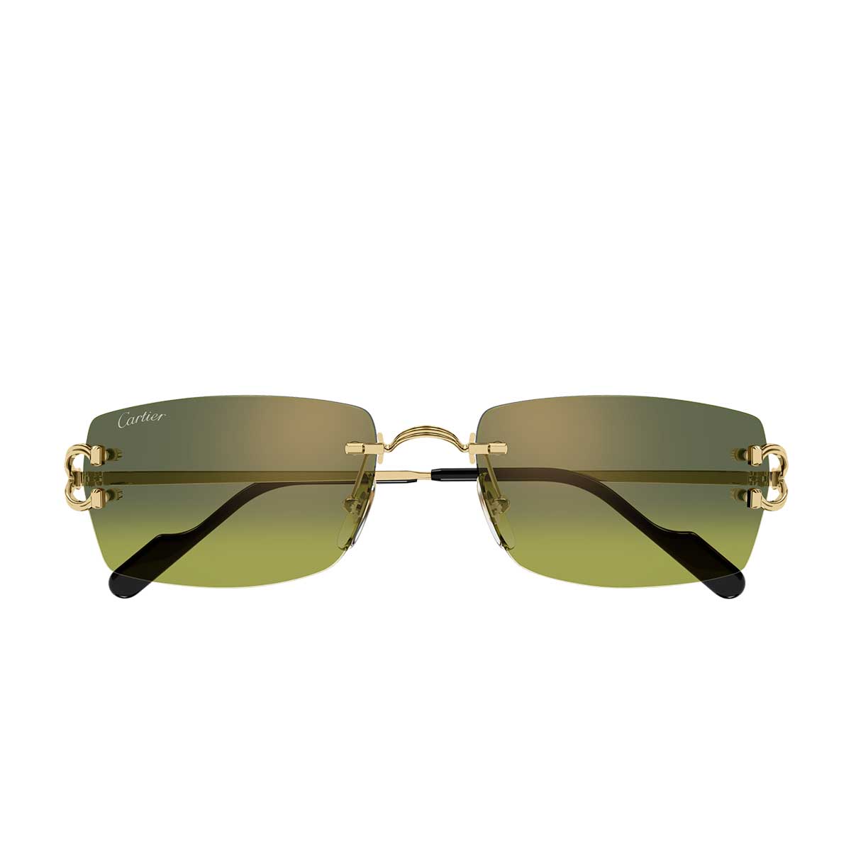 Cartier Occhiali da Sole CT0550S 006 Oro/Verde Uomo