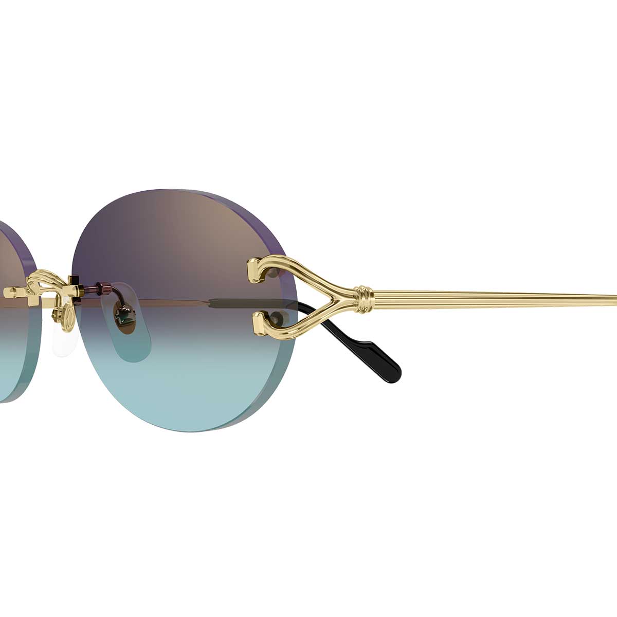 Cartier Occhiali da Sole CT0551S 008 Oro/Viola Unisex