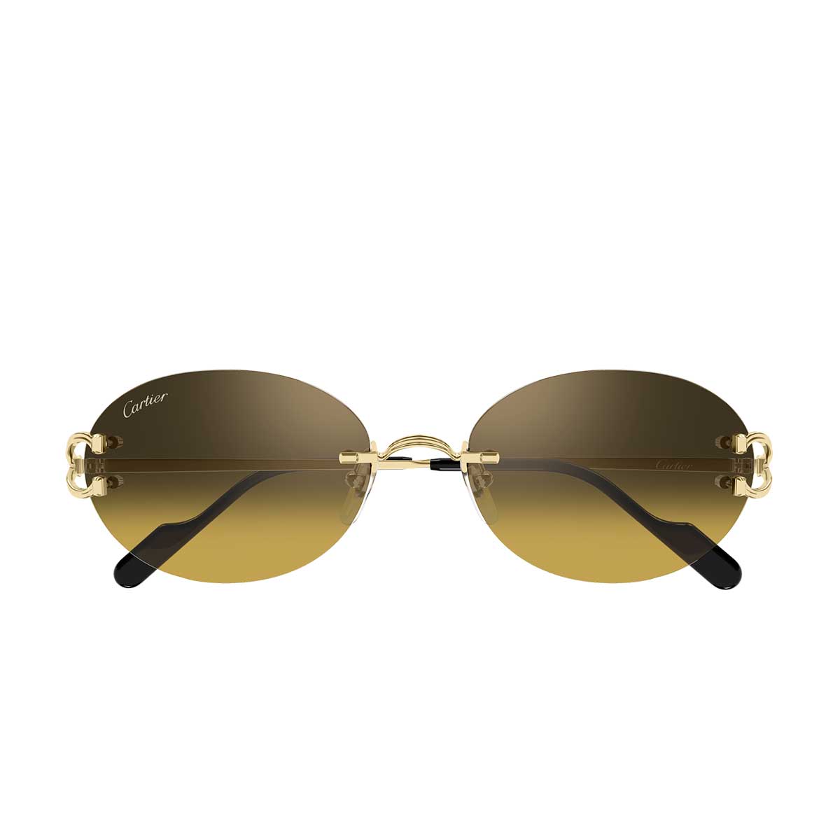 Cartier Occhiali da Sole CT0551S 009 Oro/Marrone Unisex