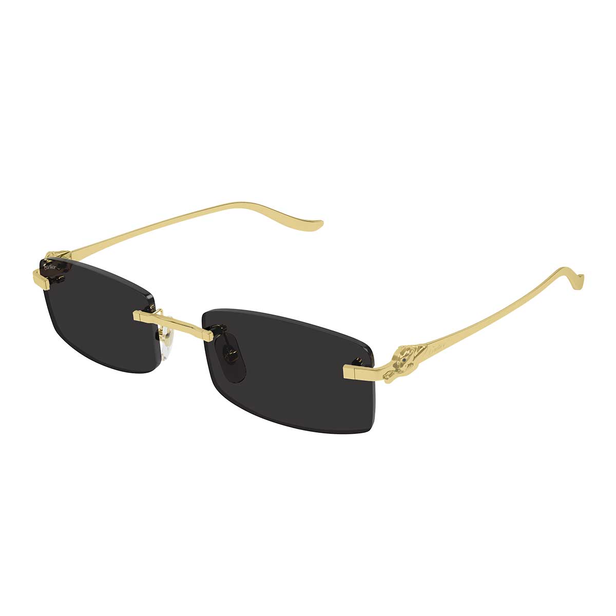 Cartier Occhiali da Sole CT0552S 001 Oro/Grigio Unisex 2