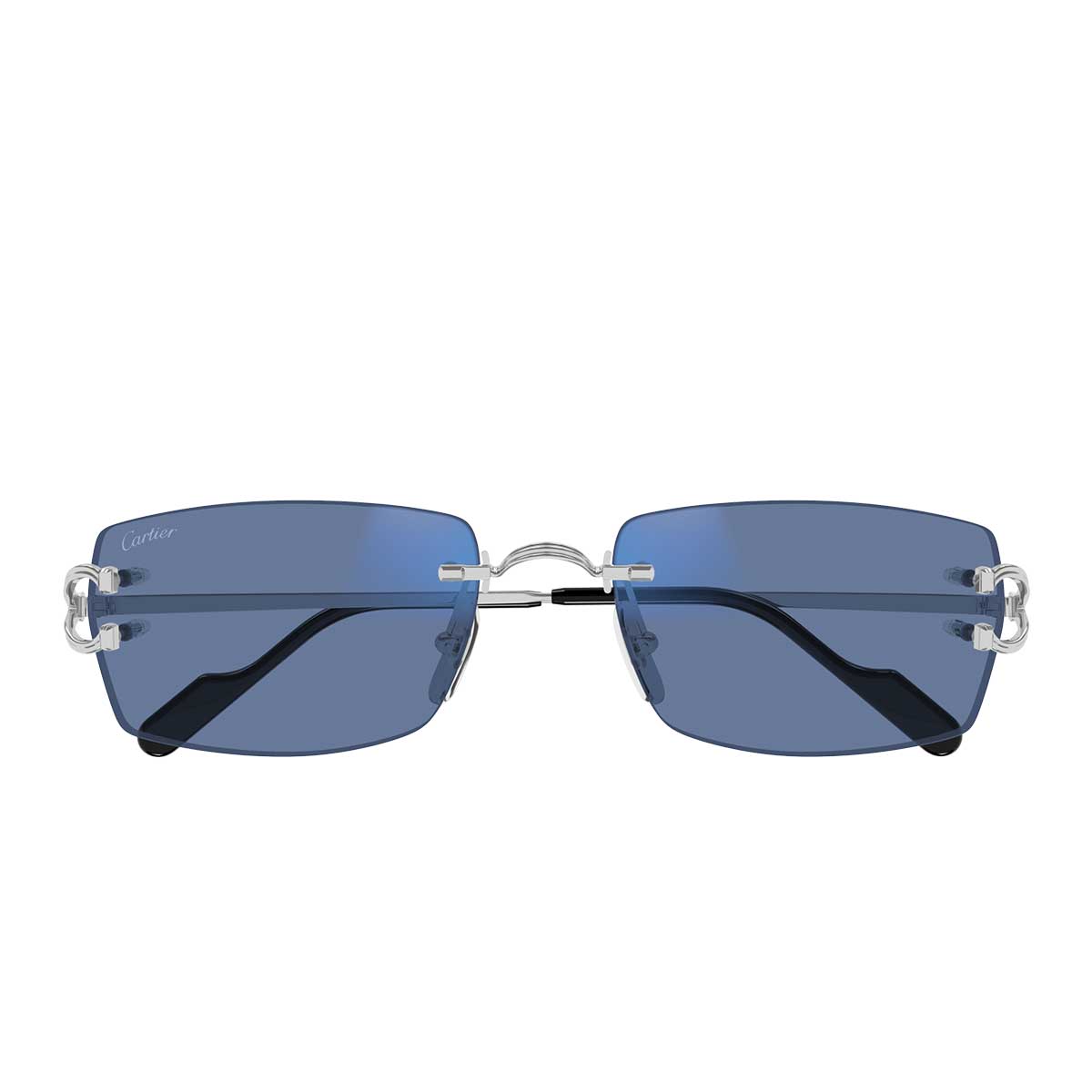Cartier Occhiali da Sole CT0563S 001 Argento/Trasparente Uomo Fotocromatici 2